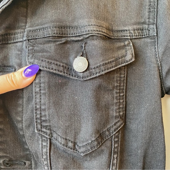 Hollister Black Denim Jacket - Picture 5 of 5